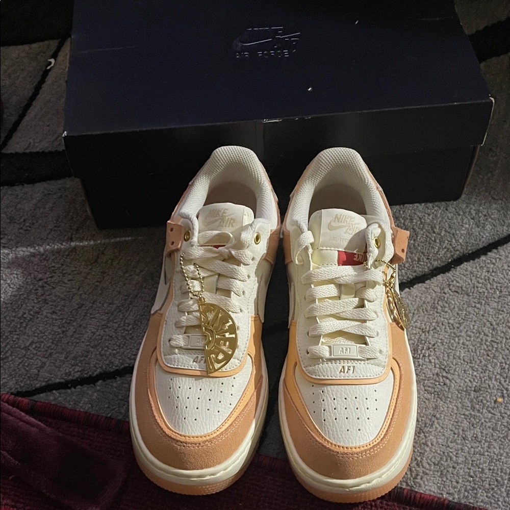 Nike Air Force 1 Shadow “sisterhood” Women's Sneakers - White and Pink Size 7